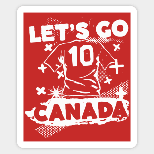 Vintage Canadian Soccer // Retro Grunge Canada Soccer Sticker